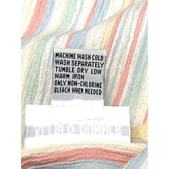 Alfred Dunner Short Sleeve Button Up Cotton Polyester Blend Blouse Size 12 - Picture 6 of 9